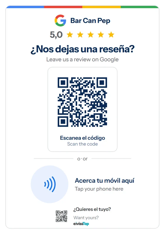 Diseño «Estilo Google» del stand eivissTap para el Bar Can Pep