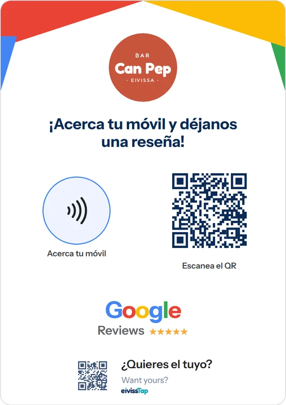 Diseño «Google a color» del stand eivissTap para el Bar Can Pep